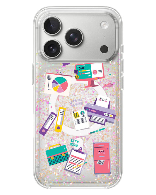 iPhone Glitter Case - Officer