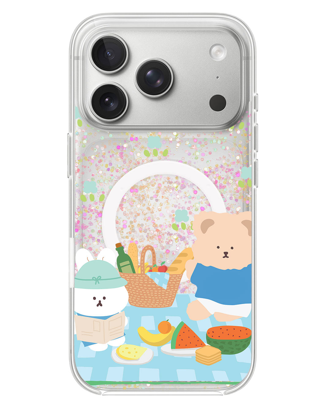 iPhone Glitter Case - Picnic Blue