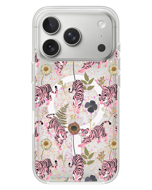 iPhone Glitter Case - Tigre Rosa