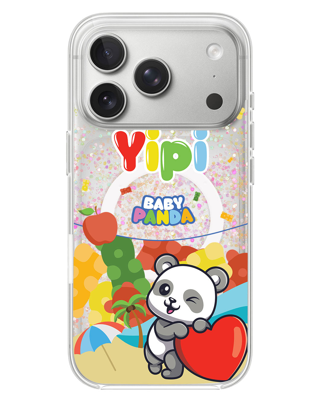 iPhone Glitter Case - Yipi Baby Panda