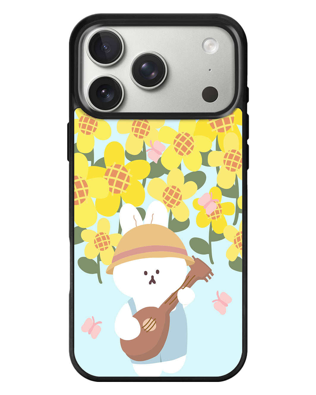 iPhone Standee Grip Case - Bunny Ukulele