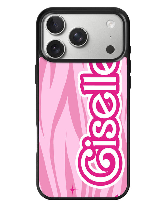 iPhone Standee Grip Case - Barbie Zebra Pattern