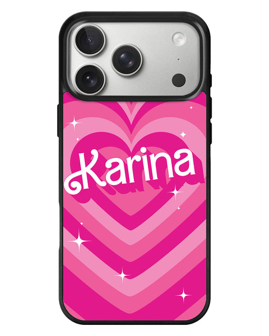 iPhone Standee Grip Case - Barbie Love Pattern