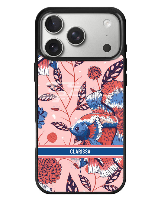 iPhone Standee Grip Case - Fish & Floral 2.0
