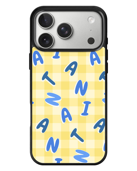 iPhone Standee Grip Case - Checkered Monogram 3.0