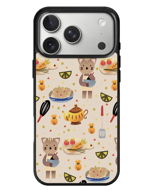 iPhone Standee Grip Case - Cooking Cat