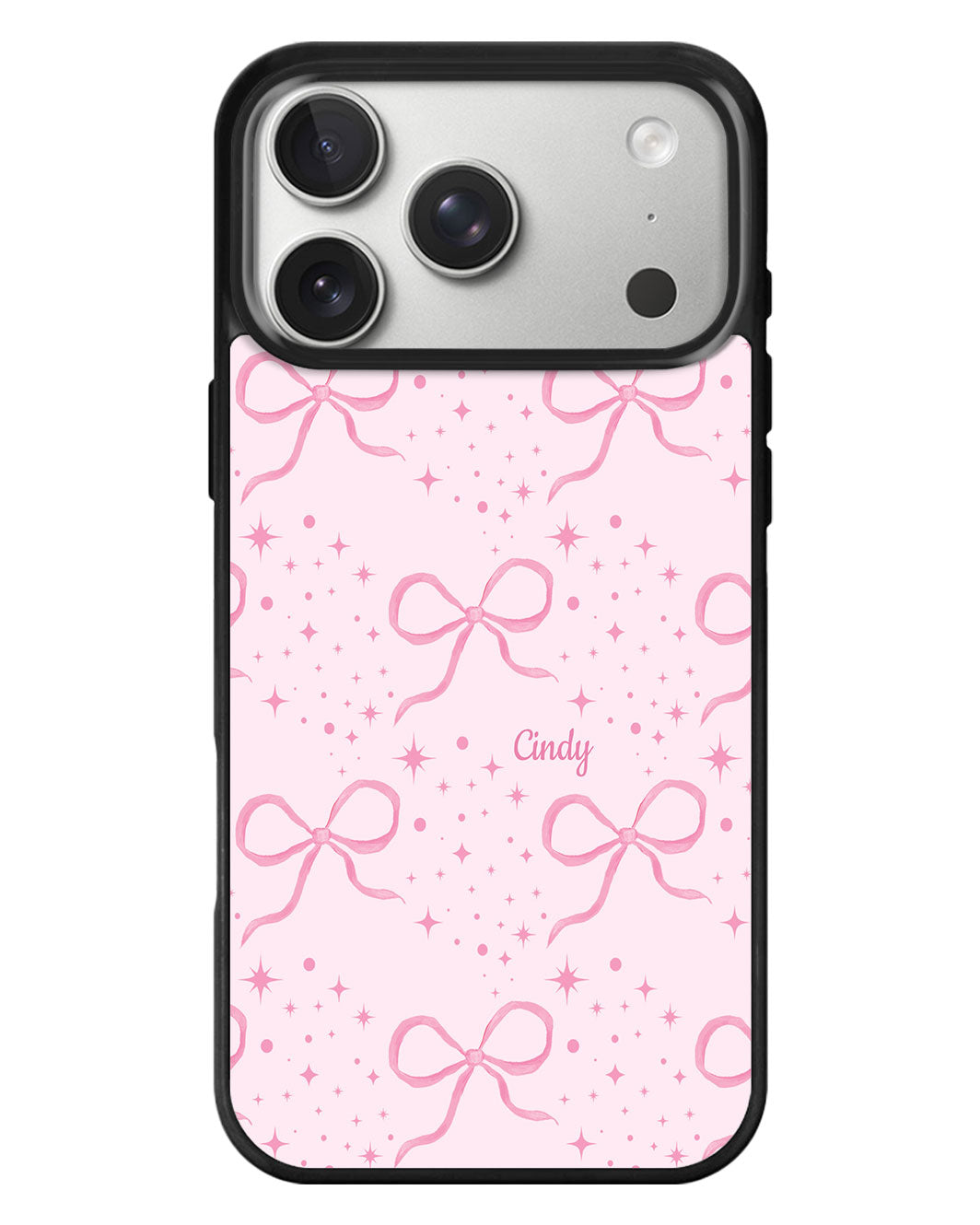 iPhone Standee Grip Case - Coquette Glittery Bow
