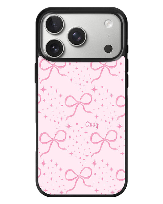 iPhone Standee Grip Case - Coquette Glittery Bow