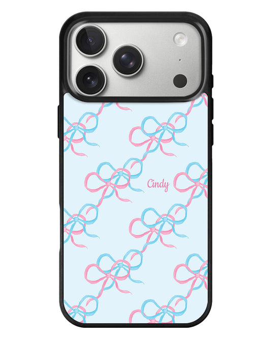 iPhone Standee Grip Case - Coquette Overlap Bow