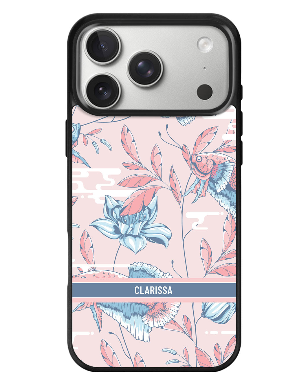 iPhone Standee Grip Case - Fish & Floral 3.0
