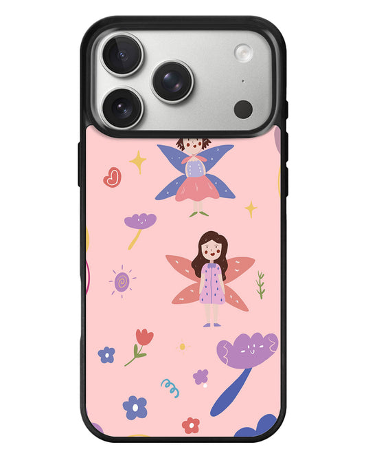iPhone Standee Grip Case - Fairy Pattern