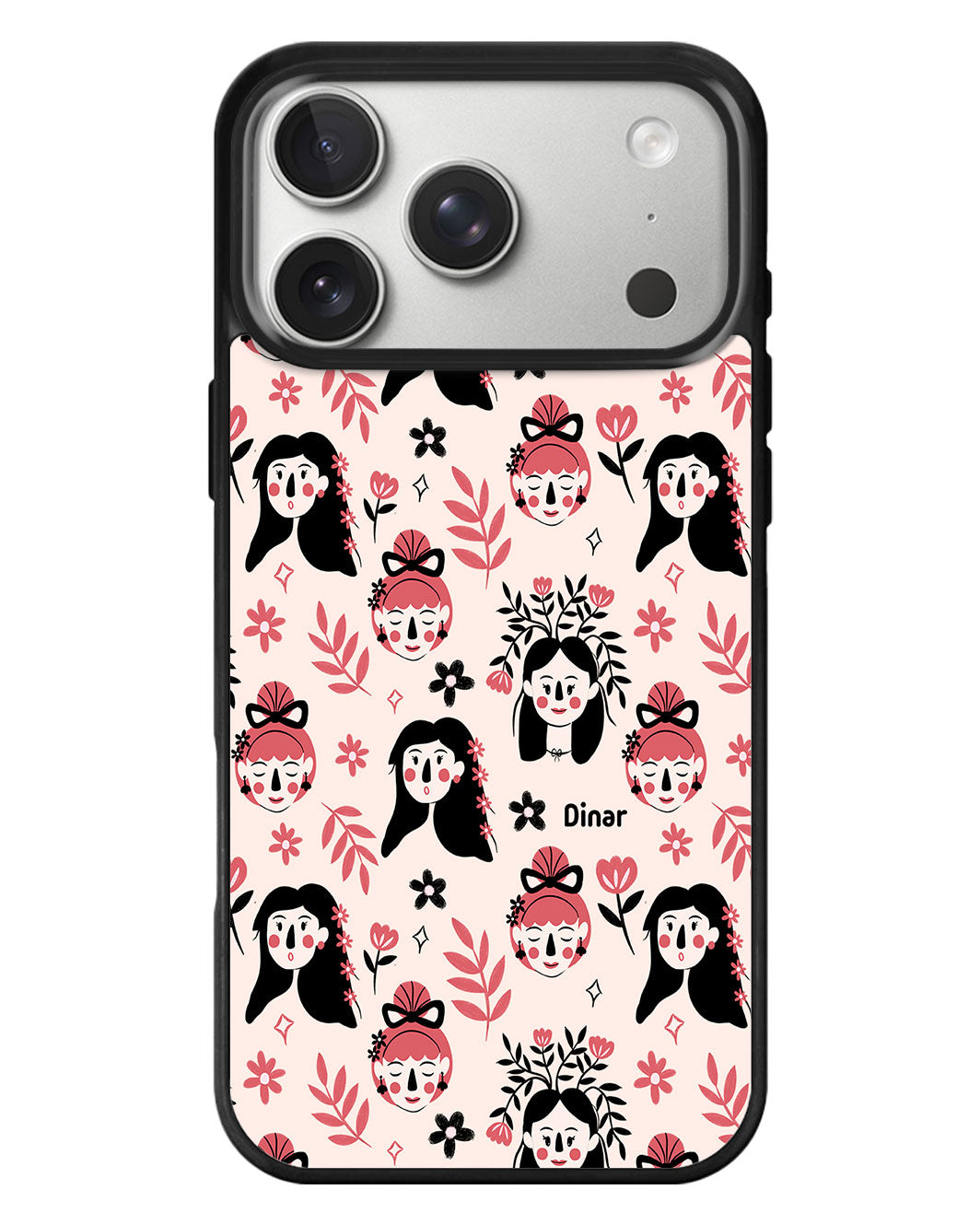 iPhone Standee Grip Case - Flowery Faces