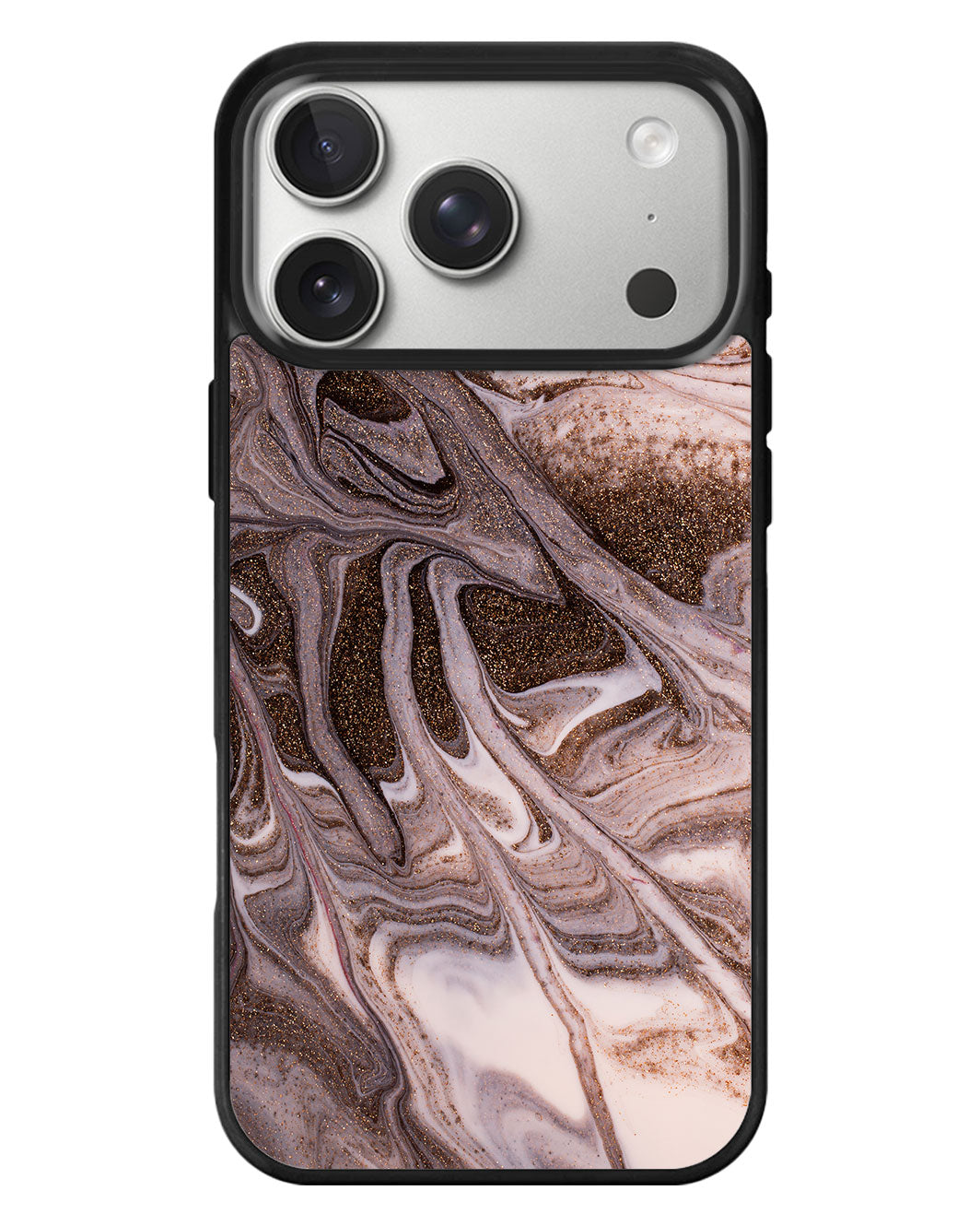 iPhone Standee Grip Case - Glittery Bronze