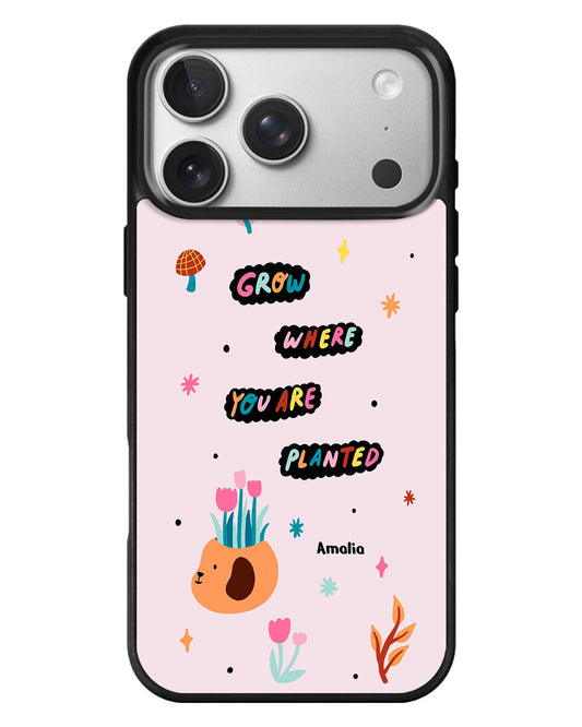 iPhone Standee Grip Case - Grow Where You Are Planted