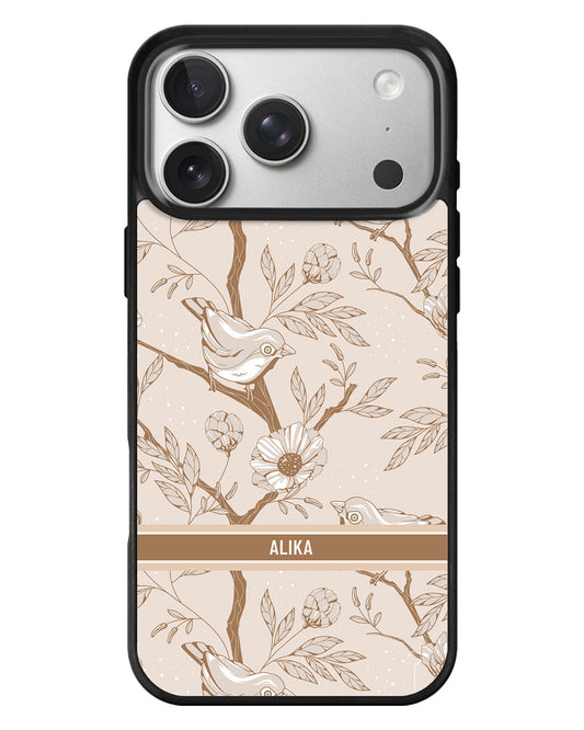 iPhone Standee Grip Case - Lovebird Monochrome 3.0