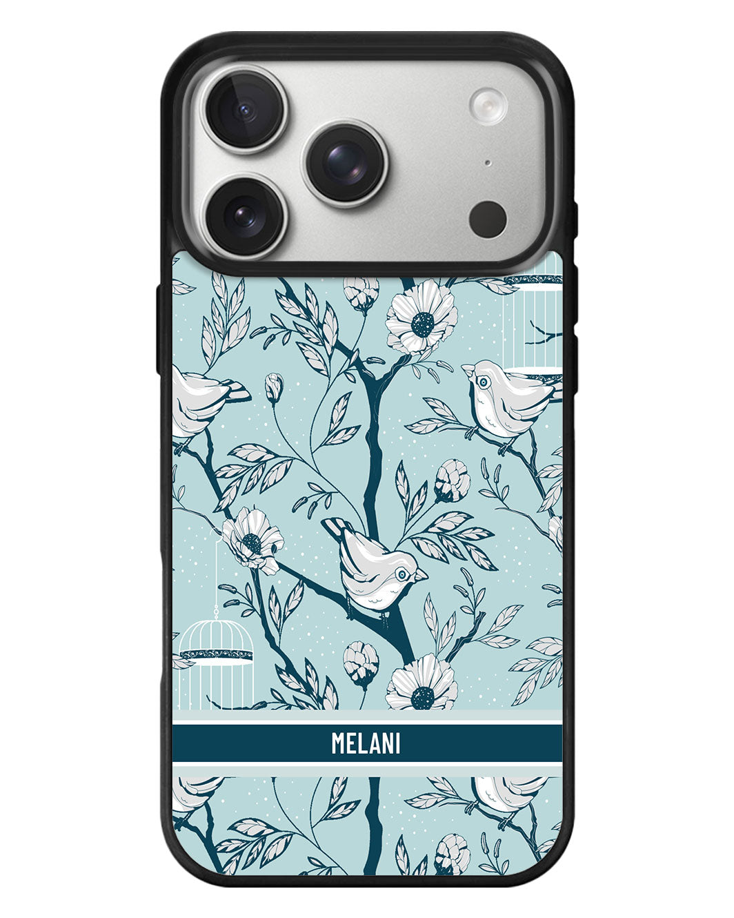 iPhone Standee Grip Case - Lovebird Monochrome