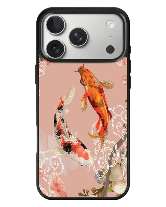 iPhone Standee Grip Case - Oil Painting Koi