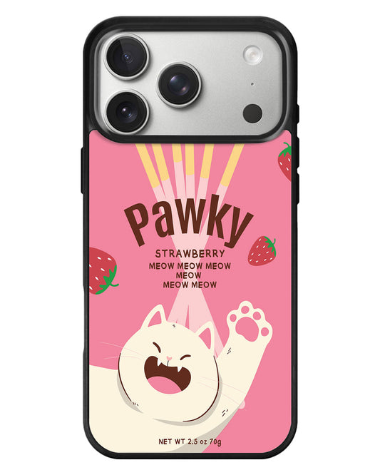 iPhone Standee Grip Case - Pawky Cat