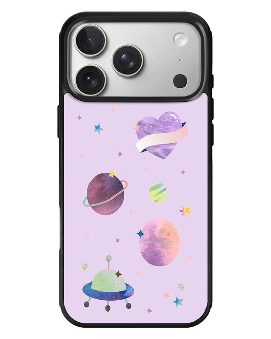 iPhone Standee Grip Case - Pink Planet
