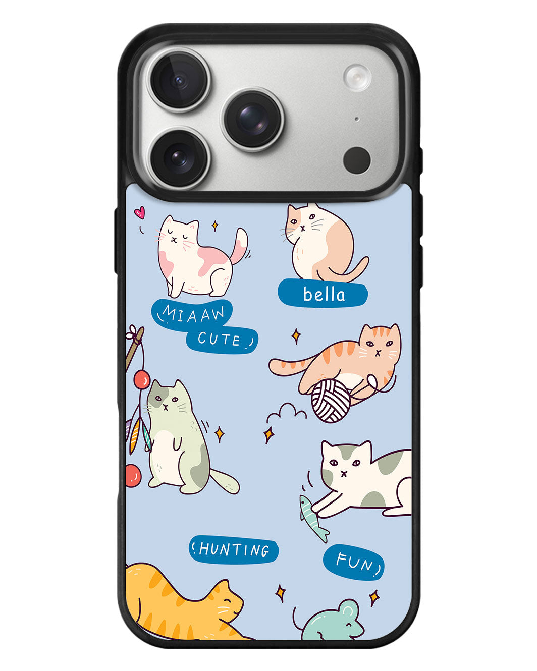 iPhone Standee Grip Case - Playful Cat 2.0