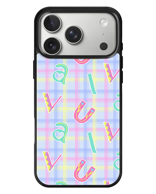 iPhone Standee Grip Case - Playful Monogram 6.0