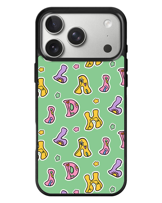 iPhone Standee Grip Case - Playful Monogram 7.0
