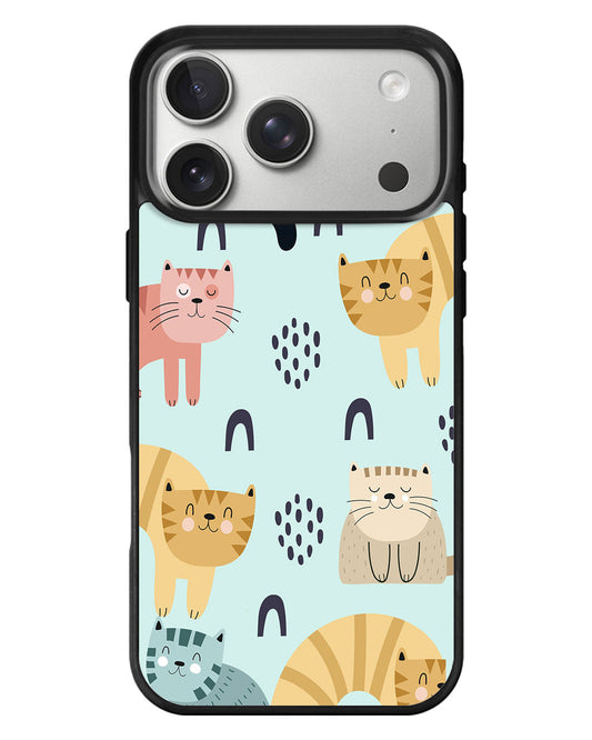 iPhone Standee Grip Case - Rainbow Meow 1.0