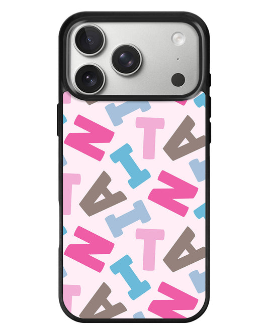 iPhone Standee Grip Case - Scattered Monogram 2.0