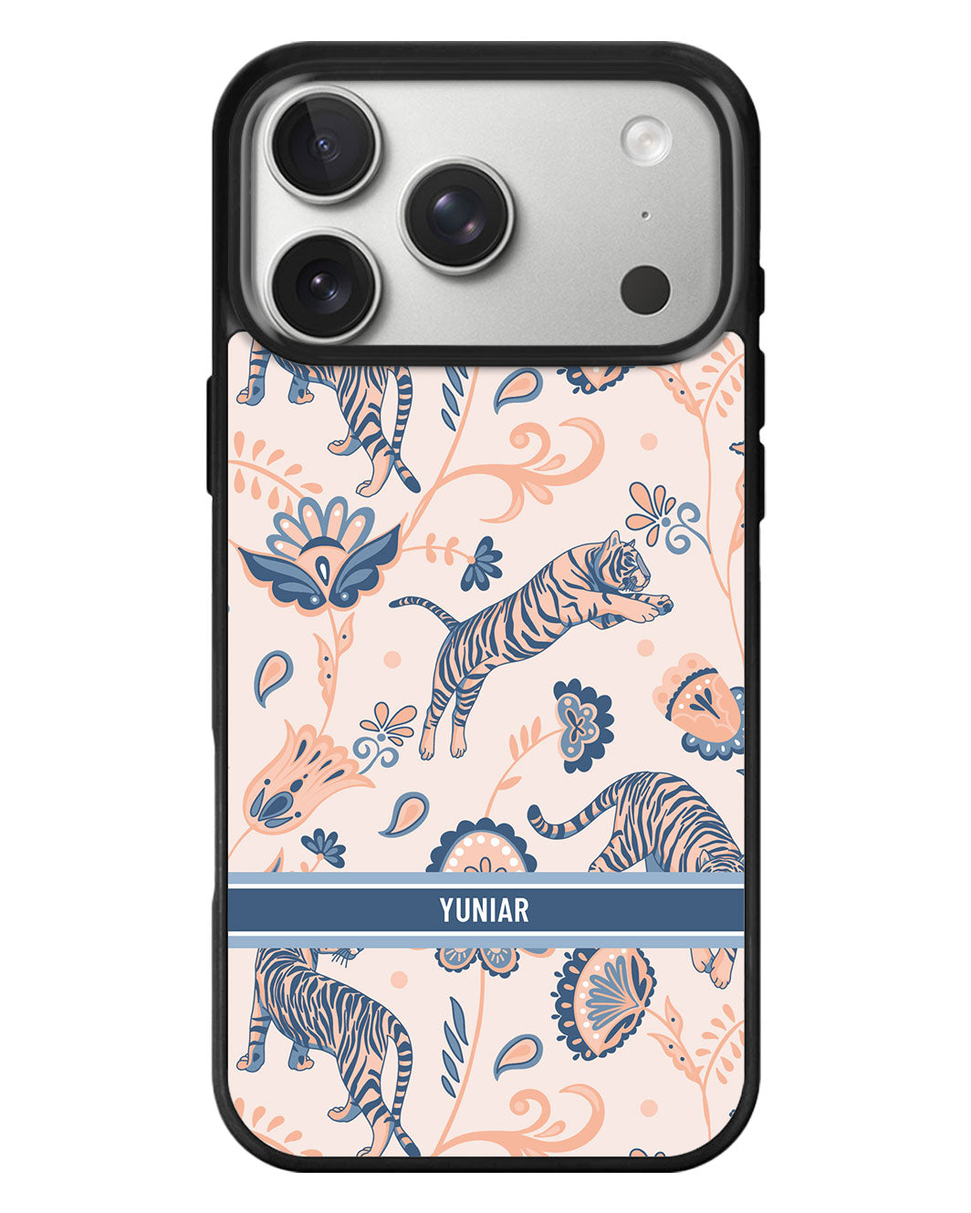 iPhone Standee Grip Case - Tiger & Floral 5.0