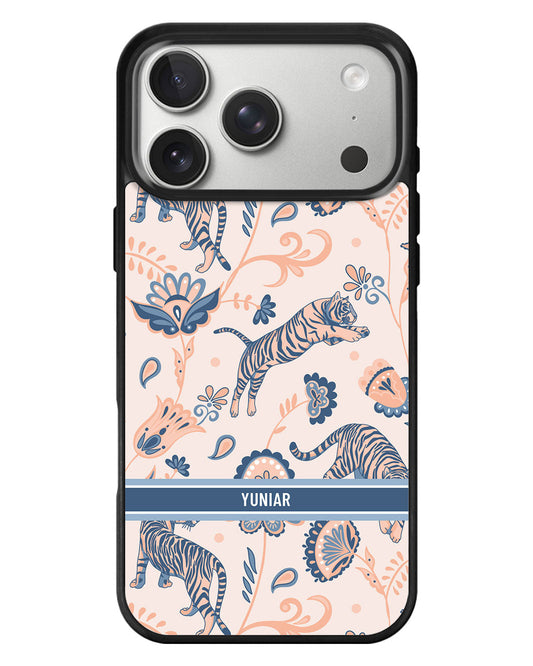 iPhone Standee Grip Case - Tiger & Floral 5.0