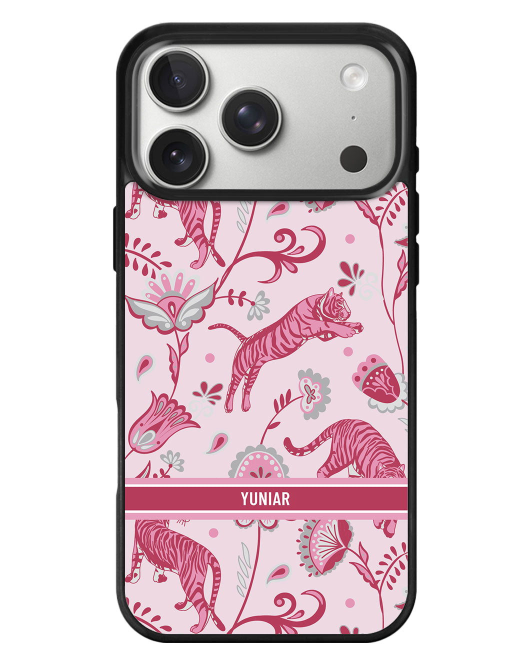 iPhone Standee Grip Case - Tiger & Floral 7.0
