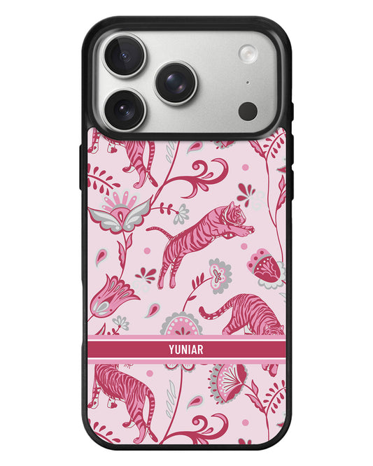 iPhone Standee Grip Case - Tiger & Floral 7.0