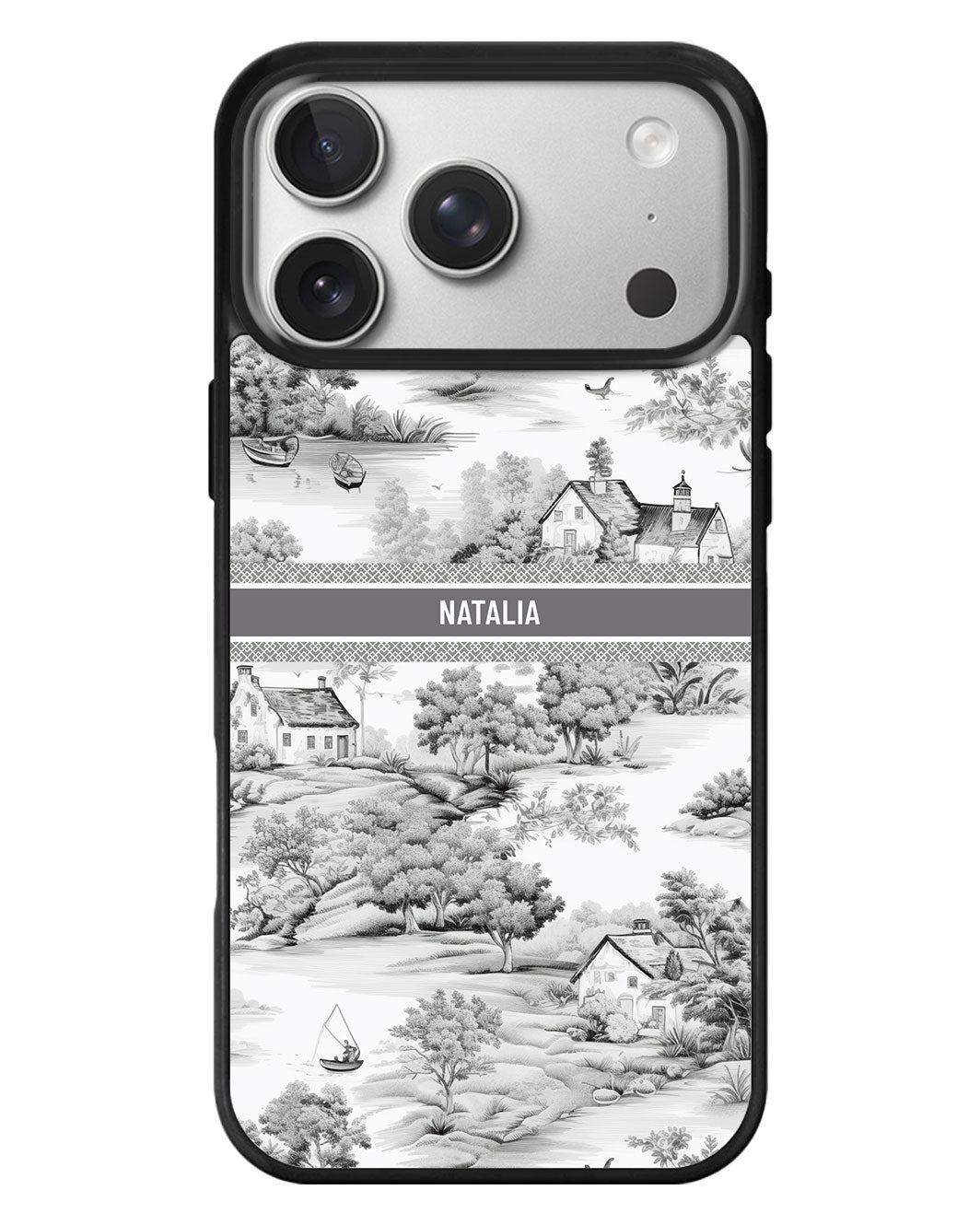 iPhone Standee Grip Case - Toile Du Juoy Boat House