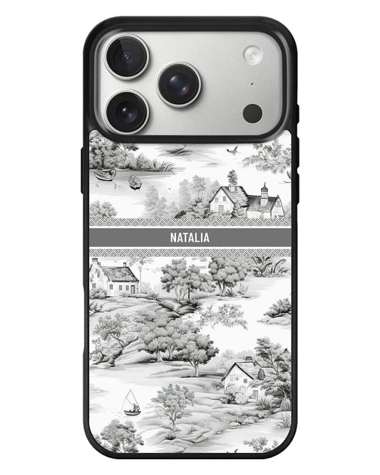 iPhone Standee Grip Case - Toile Du Juoy Boat House