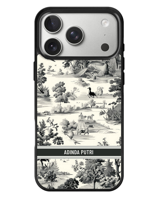 iPhone Standee Grip Case - Toile Du Juoy Faune