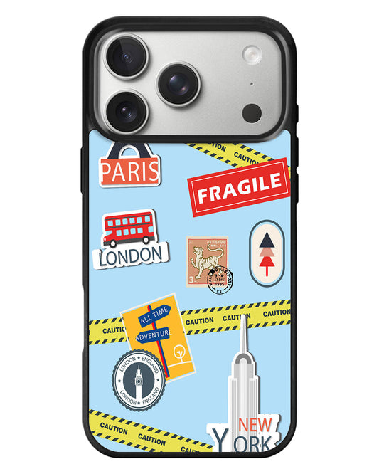 iPhone Standee Grip Case - Travel Stickers