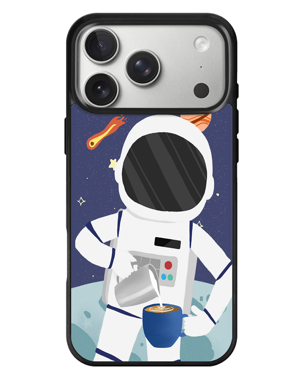 iPhone Standee Grip Case - Baristronaut