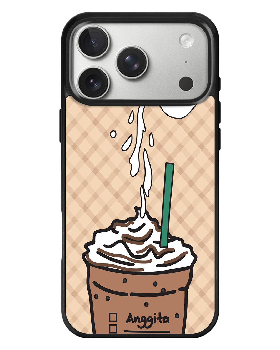 iPhone Standee Grip Case - Coffee Frappe