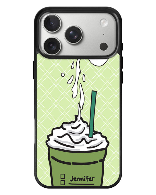 iPhone Standee Grip Case - Green Tea Matcha Frappe