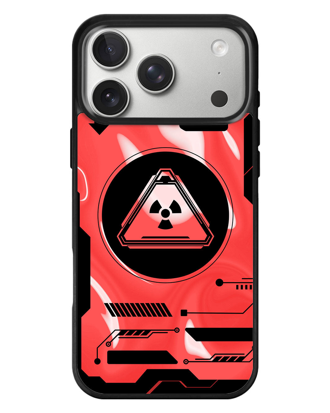 iPhone Standee Grip Case - Luminous Cyberpunk Red