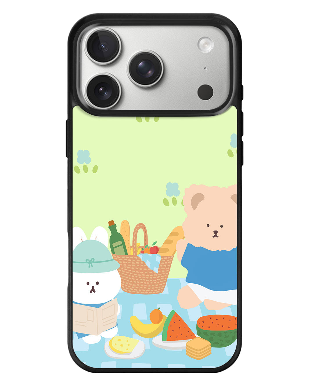 iPhone Standee Grip Case - Picnic Blue