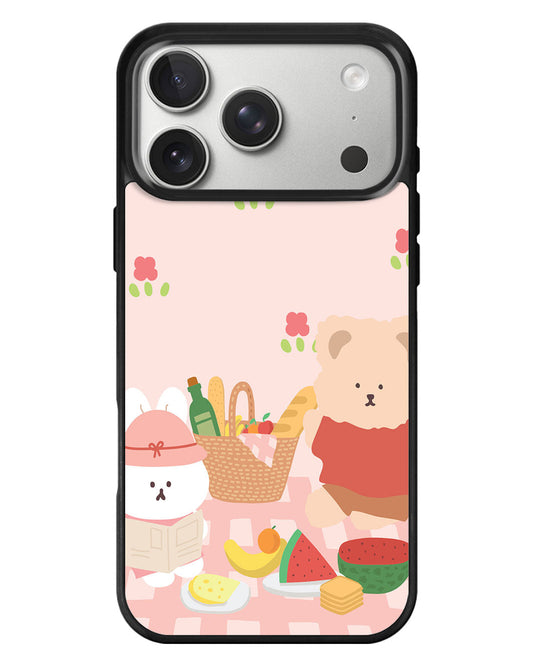 iPhone Standee Grip Case - Picnic Pink