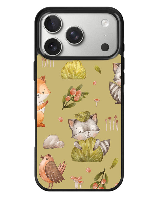 iPhone Standee Grip Case - Racoon and Friends