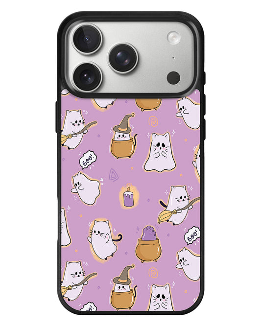 iPhone Standee Grip Case - Spooky Cat