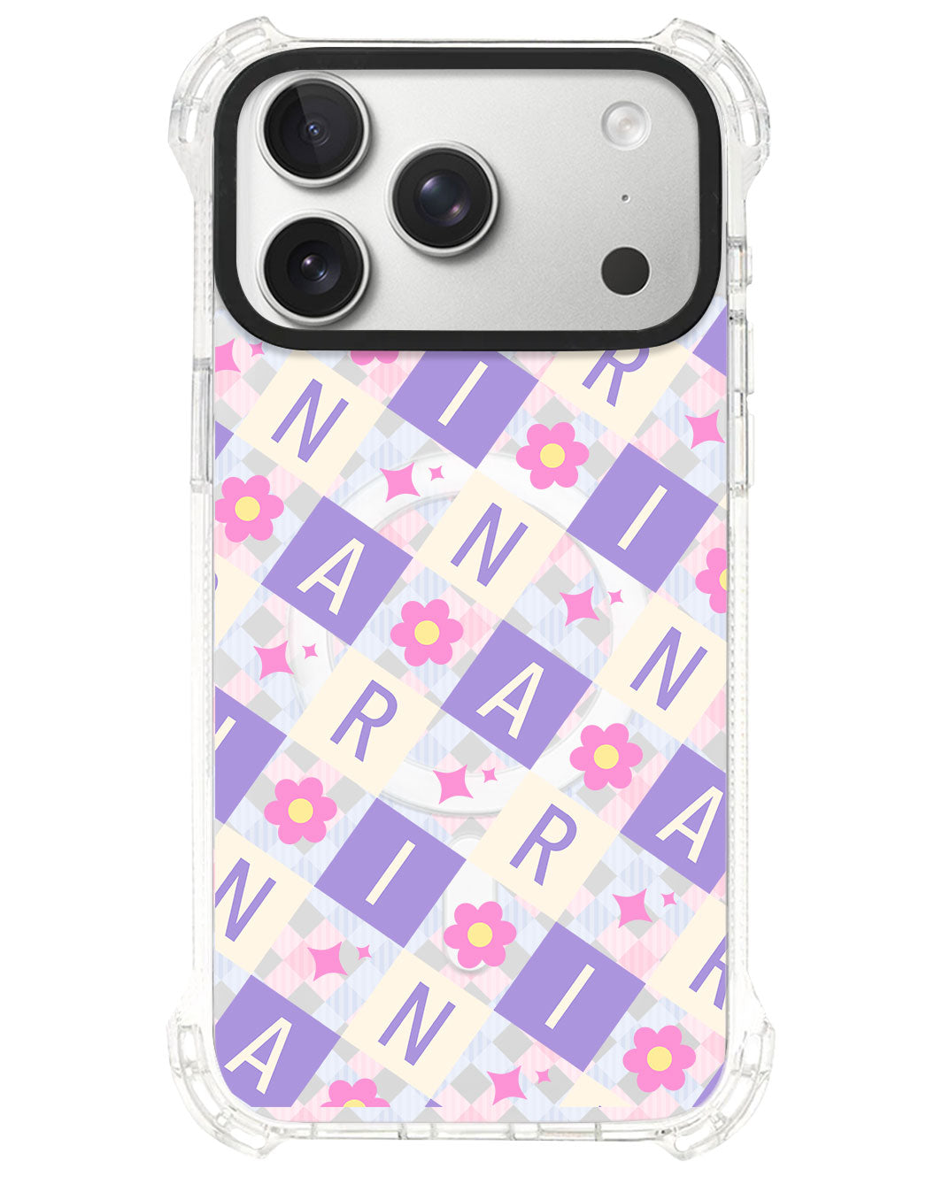 iPhone Ultimate Model-S⁴ - CUSTOM MONOGRAM 3.0 Flower Grid 3.0