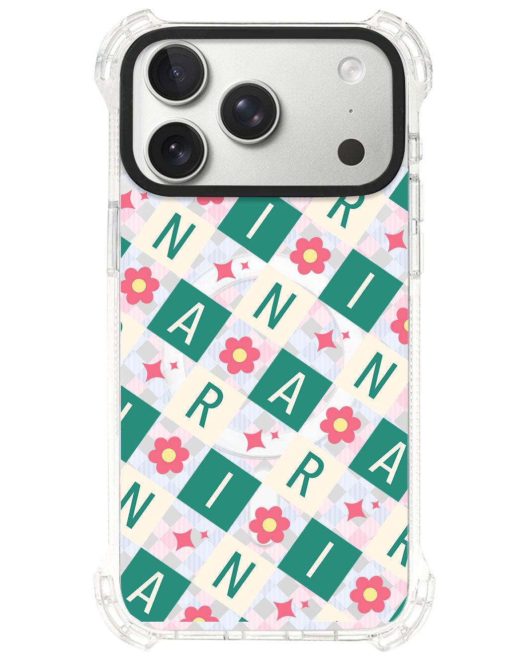 iPhone Rearguard UltimateS⁴ - CUSTOM MONOGRAM 3.0 Flower Grid 4.0