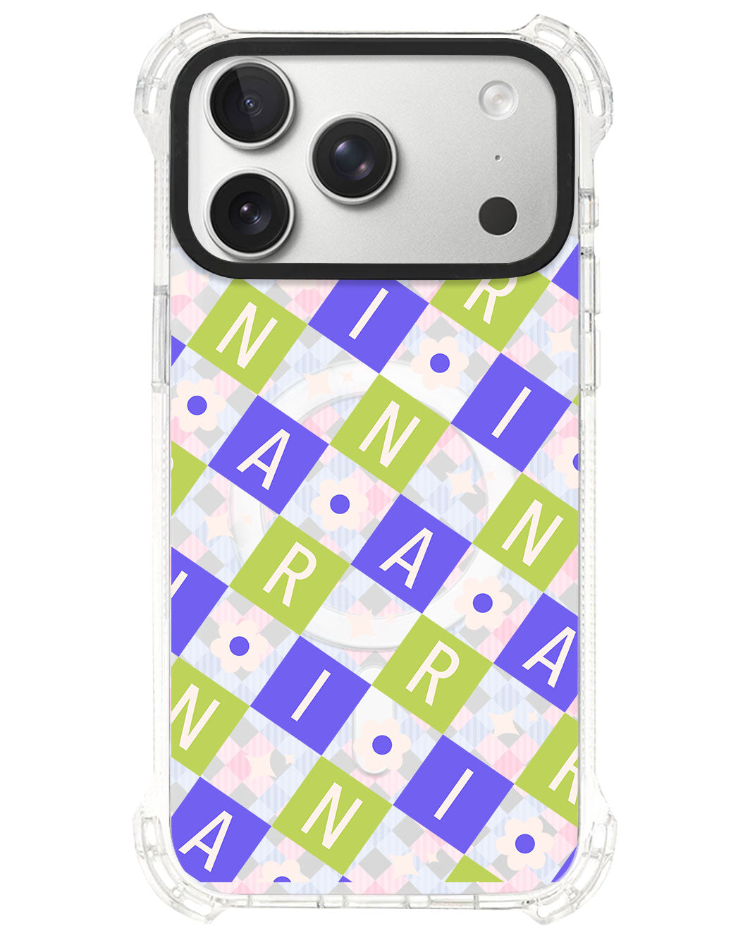iPhone Rearguard UltimateS⁴ - CUSTOM MONOGRAM 3.0 Flower Grid 5.0