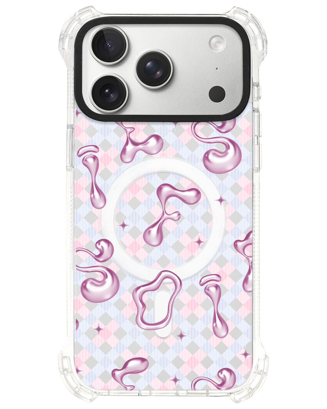 iPhone Rearguard UltimateS⁴ - Pink Chrome Monogram
