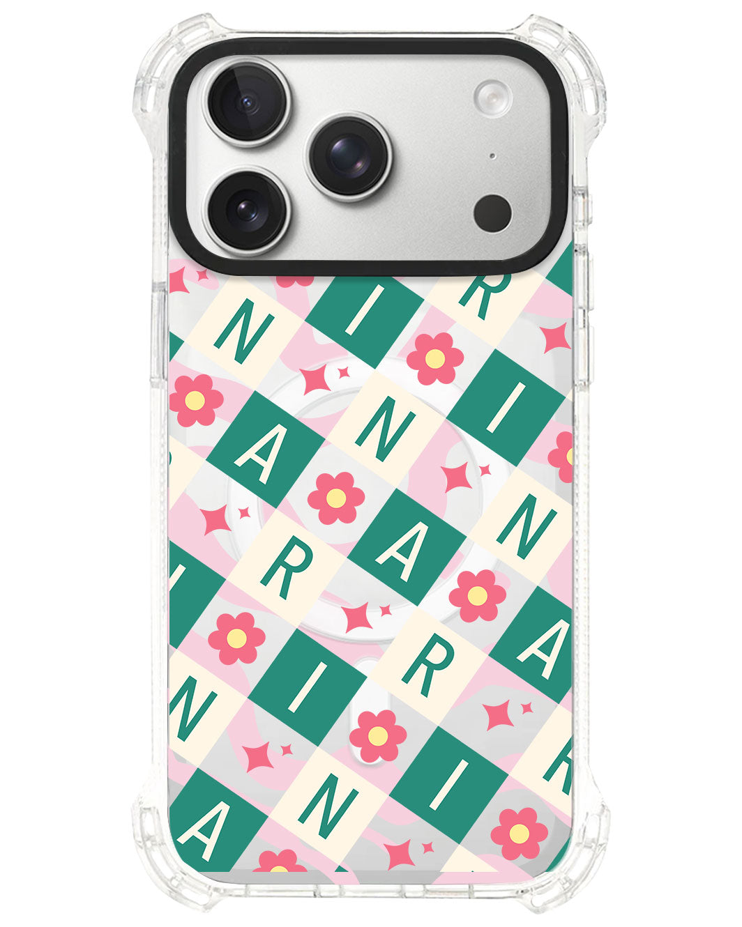 iPhone Rearguard UltimateS⁴ - CUSTOM MONOGRAM 3.0 Flower Grid 4.0