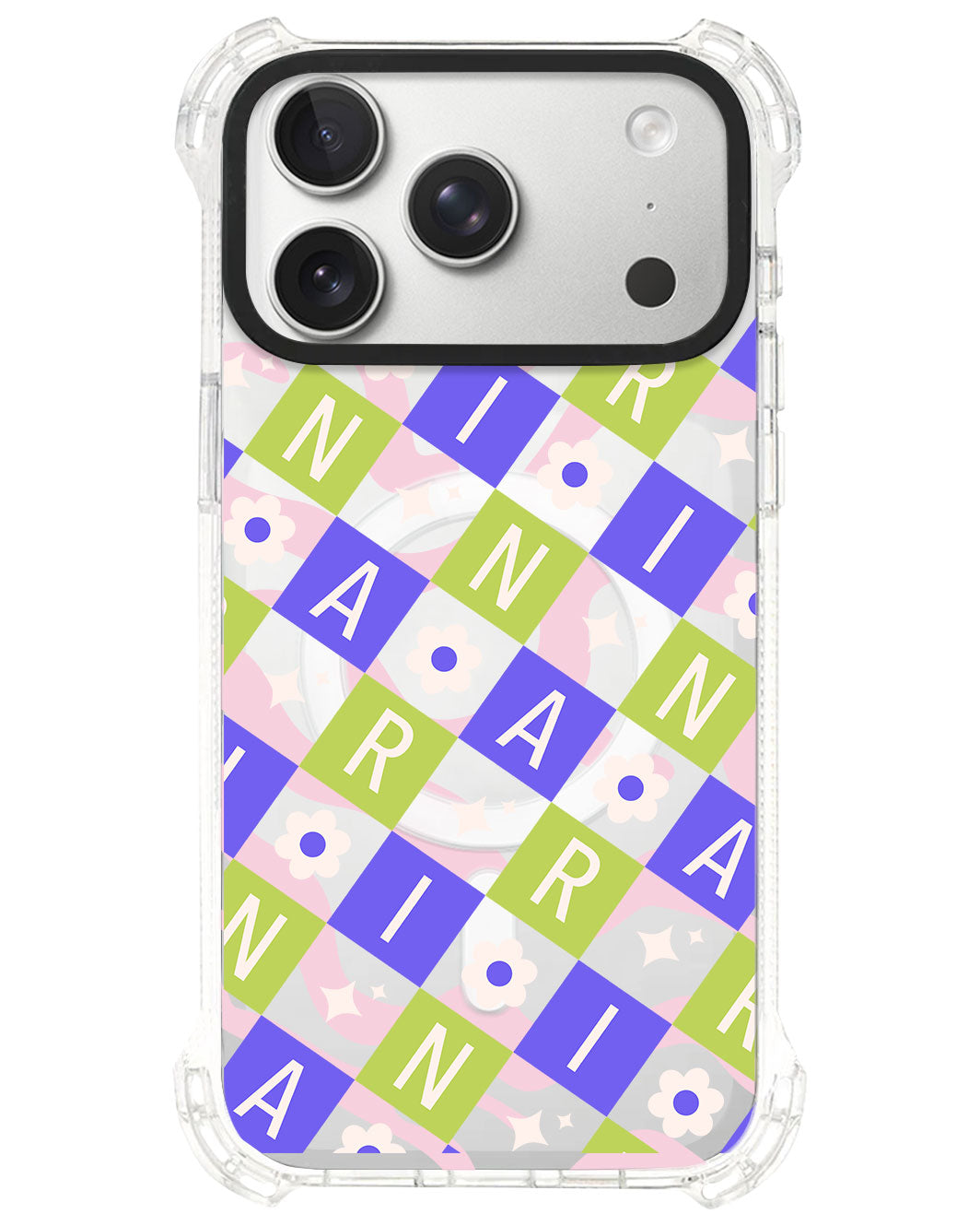iPhone Rearguard UltimateS⁴ - CUSTOM MONOGRAM 3.0 Flower Grid 5.0